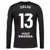 Original Fußballtrikot Atlético Madrid Oblak 13 Torwart 2025-26 Schwarze Langarm Für Herren